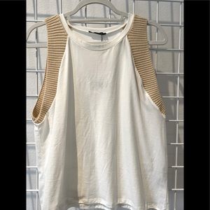 Zara woven knit sleeveless top. Brand new with tags